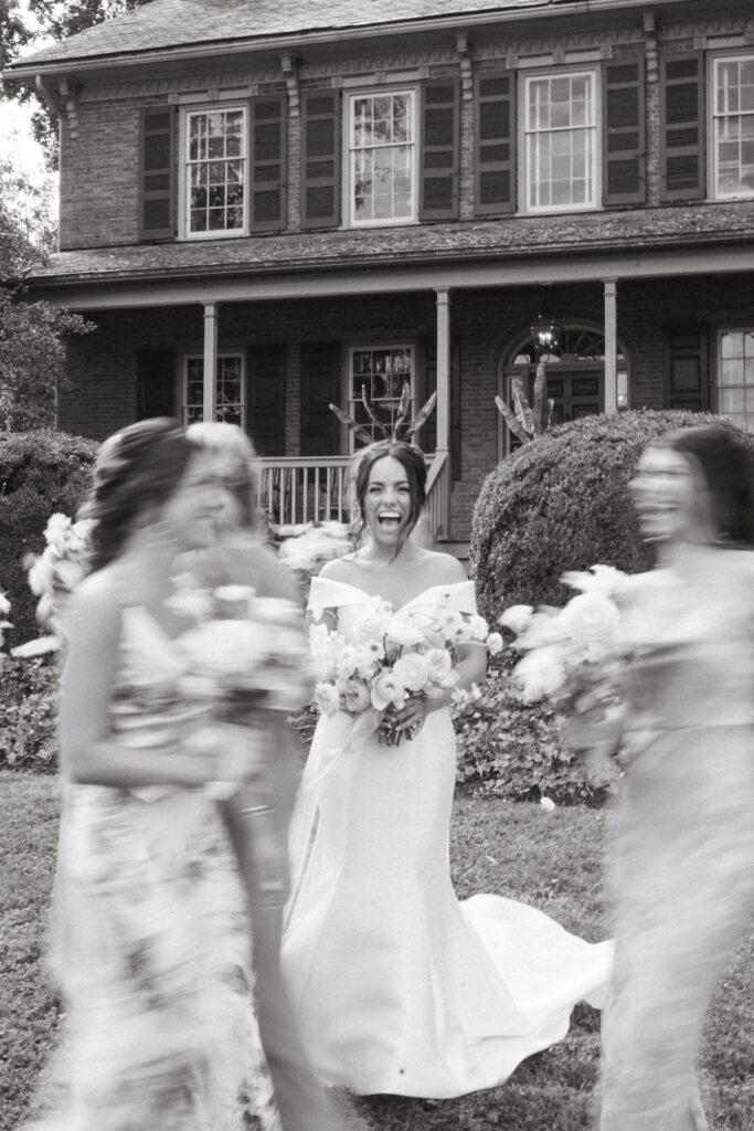 fun elevated bridal party photo